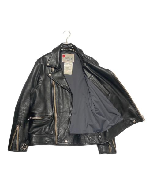 SEVESKIG（セヴシグ）SEVESKIG (セヴシグ) レザーライダースジャケット ブラック サイズ:Lの古着・服飾アイテム