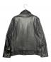 SEVESKIG (セヴシグ) レザーライダースジャケット ブラック サイズ:L：55000円
