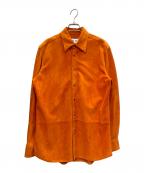 LOEWEロエベ）の古着「スウェードシャツ」｜オレンジ