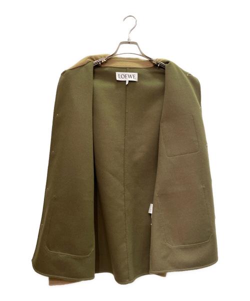 LOEWE（ロエベ）LOEWE (ロエベ) ワークウエアジャケット ベージュ×カーキ サイズ:48の古着・服飾アイテム
