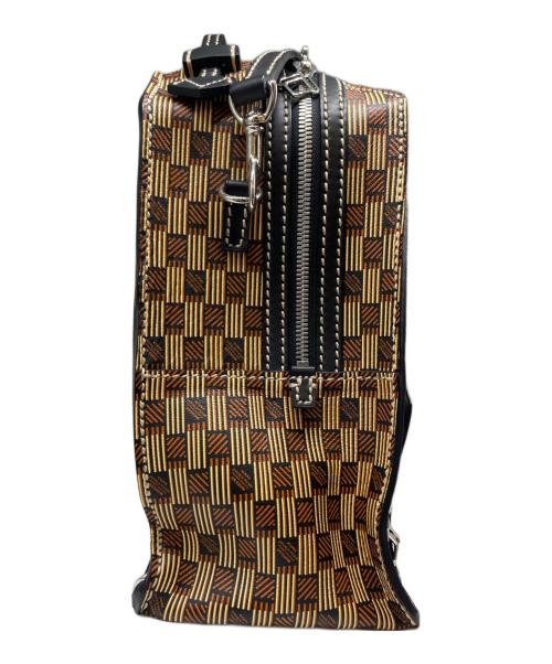 MOREAUPARIS（モロー・パリ）MOREAUPARIS (モロー・パリ) モノグラム 2WAY バックパック ブラウン×ブラックの古着・服飾アイテム