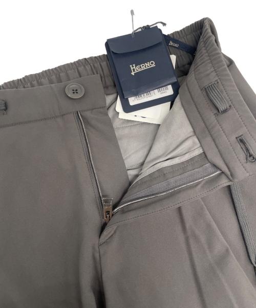 HERNO（ヘルノ）HERNO (ヘルノ) ウォームテック1プリーツテーパードシャーリングパンツ グレー サイズ:XSの古着・服飾アイテム