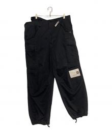 MIHARA YASUHIRO（ミハラヤスヒロ）の古着「Huge Layered Cargo Pants」｜ブラック