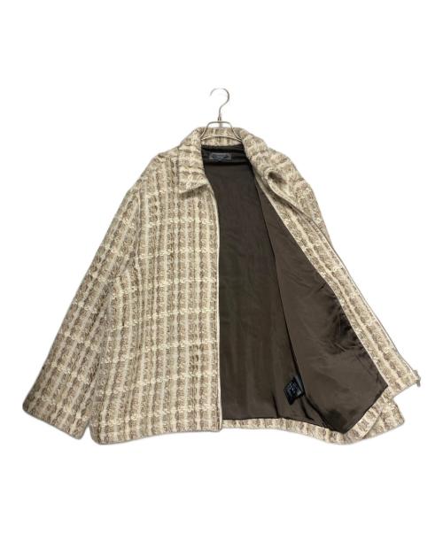 KITH（キス）KITH (キス) ツイードジップアップブルゾン アイボリー サイズ:XLの古着・服飾アイテム