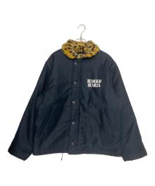 WACKO MARIA（ワコマリア）の古着「LEOPARDFAUXFURN-1DECK JACKET」｜ブラック