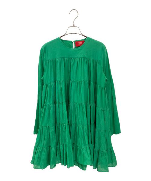 merlette（マーレット）merlette (マーレット) Ron Herman (ロンハーマン) シャーリングブラウス グリーン サイズ:XSの古着・服飾アイテム