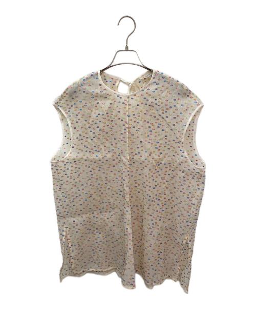 BLAMINK（ブラミンク）BLAMINK (ブラミンク) R S/C/P LAME JQD NSL ベージュ サイズ:36の古着・服飾アイテム