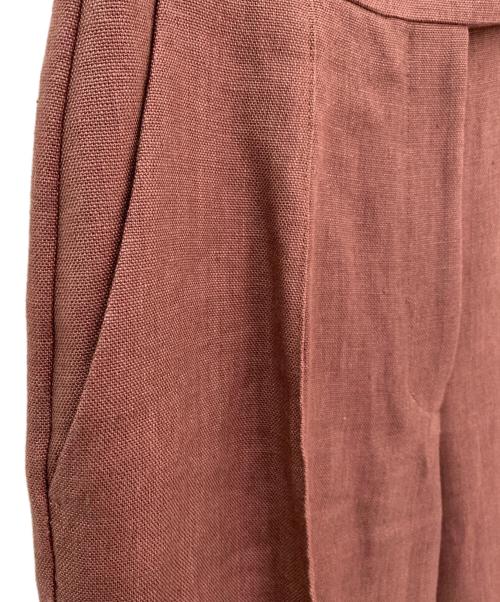 ebure（エブール）ebure (エブール) Ron Herman (ロンハーマン) リネンパンツ ブラウン サイズ:36の古着・服飾アイテム