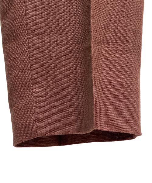 ebure（エブール）ebure (エブール) Ron Herman (ロンハーマン) リネンパンツ ブラウン サイズ:36の古着・服飾アイテム