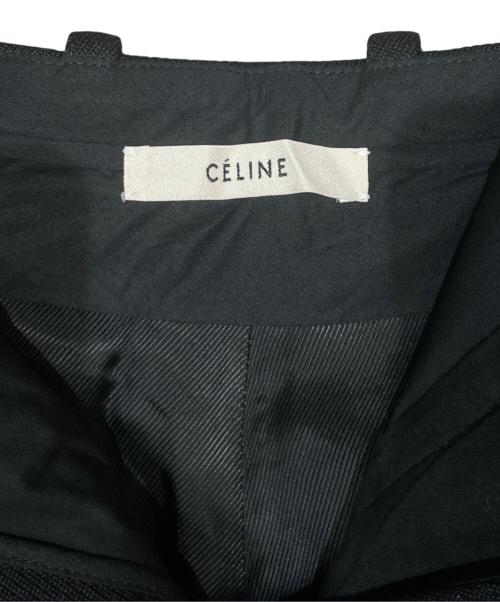 CELINE（セリーヌ）CELINE (セリーヌ) デザインスラックス ブラック サイズ:34の古着・服飾アイテム