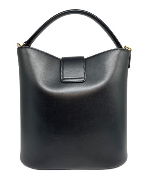 CELINE（セリーヌ）CELINE (セリーヌ) ミディアム バケット ルイーズバッグ ブラックの古着・服飾アイテム