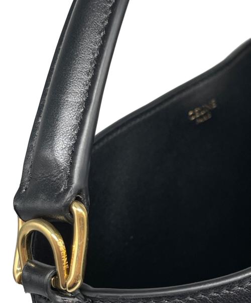 CELINE（セリーヌ）CELINE (セリーヌ) ミディアム バケット ルイーズバッグ ブラックの古着・服飾アイテム