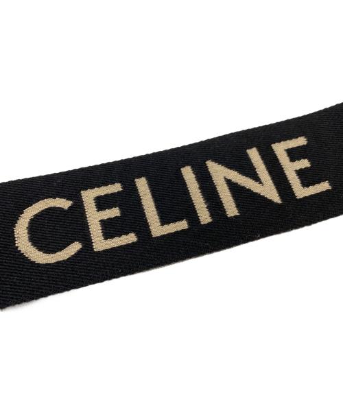 CELINE（セリーヌ）CELINE (セリーヌ) ジャガード ショルダーストラップ ブラックの古着・服飾アイテム