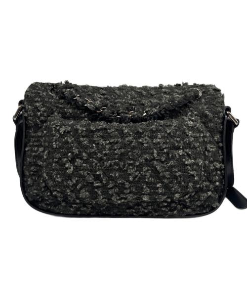 CHANEL（シャネル）CHANEL (シャネル) ココマーク ツイード ショルダーバッグ ブラック サイズ:30の古着・服飾アイテム
