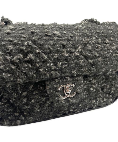 CHANEL（シャネル）CHANEL (シャネル) ココマーク ツイード ショルダーバッグ ブラック サイズ:30の古着・服飾アイテム