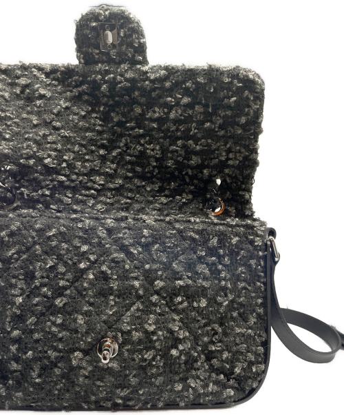 CHANEL（シャネル）CHANEL (シャネル) ココマーク ツイード ショルダーバッグ ブラック サイズ:30の古着・服飾アイテム