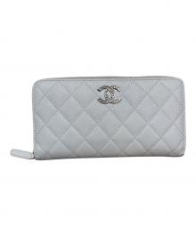 CHANEL（シャネル）の古着「マトラッセ ロングウォレット」｜グレー