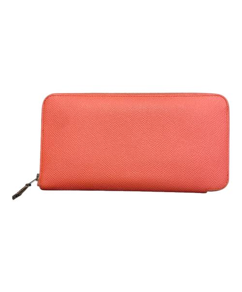 HERMES（エルメス）HERMES (エルメス) ▢R刻印 アザップシルクイン 長財布 ピンク系の古着・服飾アイテム