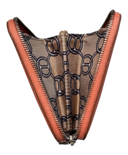 HERMES（エルメス）HERMES (エルメス) ▢R刻印 アザップシルクイン 長財布 ピンク系の古着・服飾アイテム