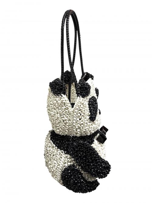 ANTEPRIMA（アンテプリマ）ANTEPRIMA (アンテプリマ) アニマーレ パンダ/マットグレイッシュホワイト ホワイト×ブラックの古着・服飾アイテム