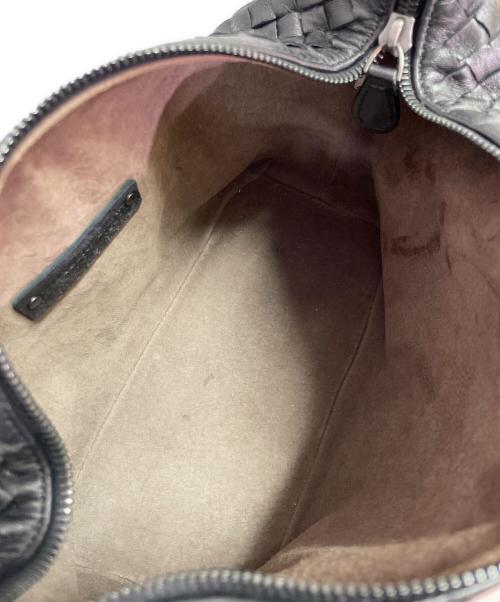 BOTTEGA VENETA（ボッテガベネタ）BOTTEGA VENETA (ボッテガベネタ) イントレチャート ハンドバッグ ブラックの古着・服飾アイテム