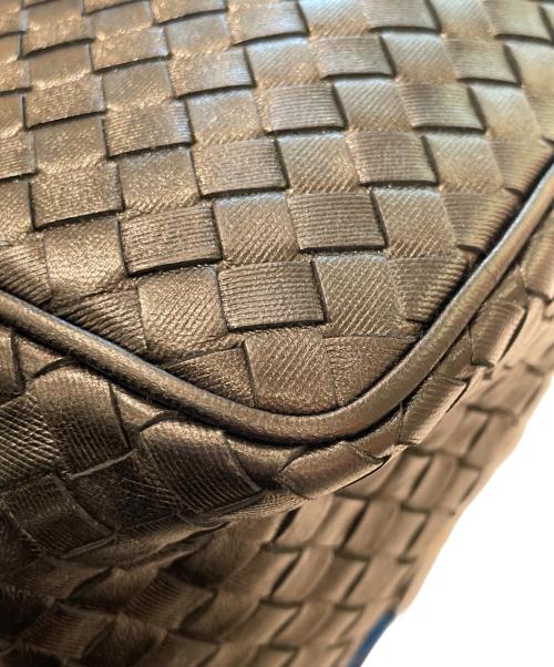 BOTTEGA VENETA（ボッテガベネタ）BOTTEGA VENETA (ボッテガベネタ) イントレチャート ハンドバッグ ブラックの古着・服飾アイテム