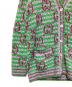 中古・古着 GUCCI (グッチ) GG Jacquard Knit Cardigan/GGジャガードニットカーディガン パープル×グリーン サイズ:S：90000円