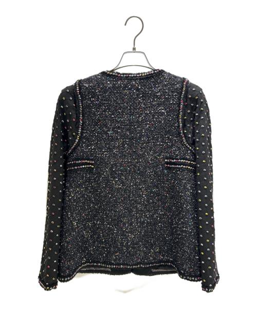 CHANEL（シャネル）CHANEL (シャネル) 17AW P57 Tweed jacket ツイードジャケット ブラック サイズ:40の古着・服飾アイテム