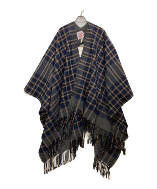 Vivienne Westwood（ヴィヴィアンウエストウッド）Vivienne Westwood (ヴィヴィアンウエストウッド) マフラー ネイビーの古着・服飾アイテム