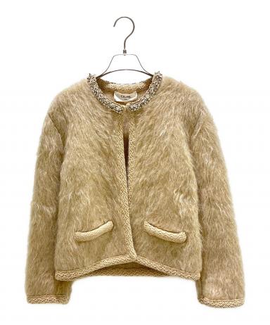 celine モヘアエンブロイダリーカーディガン22aw サイズS celine モヘアエンブロイダリーカーディガン22aw サイズS CELINE 22AW