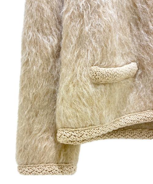 CELINE（セリーヌ）CELINE (セリーヌ) エンブロイダリー カーディガン / ブラッシュドモヘア ベージュ サイズ:XSの古着・服飾アイテム