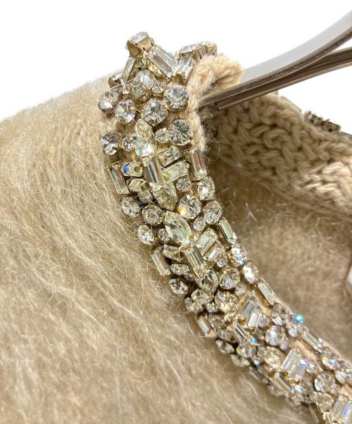 CELINE（セリーヌ）CELINE (セリーヌ) エンブロイダリー カーディガン / ブラッシュドモヘア ベージュ サイズ:XSの古着・服飾アイテム