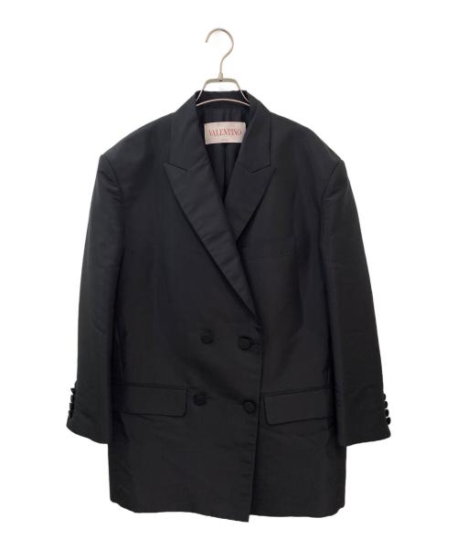 VALENTINO（ヴァレンティノ）VALENTINO (ヴァレンティノ) ブレストジャケット ブラック サイズ:36の古着・服飾アイテム
