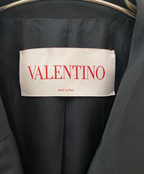 VALENTINO（ヴァレンティノ）VALENTINO (ヴァレンティノ) ブレストジャケット ブラック サイズ:36の古着・服飾アイテム