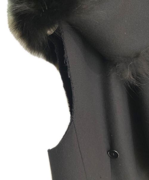 DOLCE & GABBANA（ドルチェ＆ガッバーナ）DOLCE & GABBANA (ドルチェ＆ガッバーナ) ファー付ジレベスト ブラック サイズ:40の古着・服飾アイテム