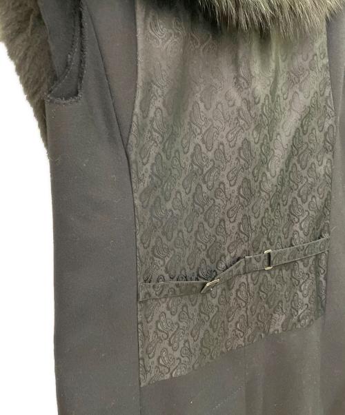 DOLCE & GABBANA（ドルチェ＆ガッバーナ）DOLCE & GABBANA (ドルチェ＆ガッバーナ) ファー付ジレベスト ブラック サイズ:40の古着・服飾アイテム