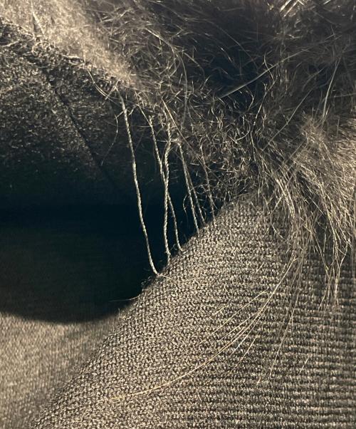 DOLCE & GABBANA（ドルチェ＆ガッバーナ）DOLCE & GABBANA (ドルチェ＆ガッバーナ) ファー付ジレベスト ブラック サイズ:40の古着・服飾アイテム