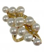 NO BRANDノーブランド）の古着「パール付 K18リング」