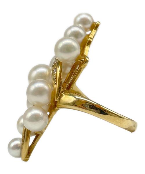 NO BRAND（ノーブランド）NO BRAND (ノーブランド) パール付 K18リング サイズ:12号の古着・服飾アイテム