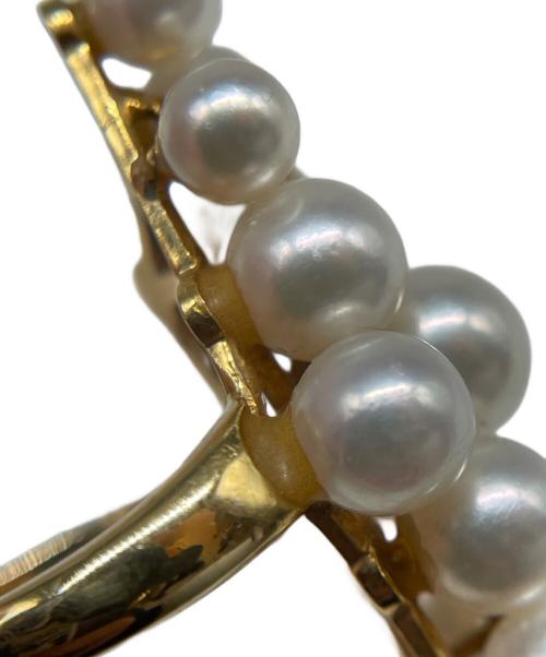 NO BRAND（ノーブランド）NO BRAND (ノーブランド) パール付 K18リング サイズ:12号の古着・服飾アイテム