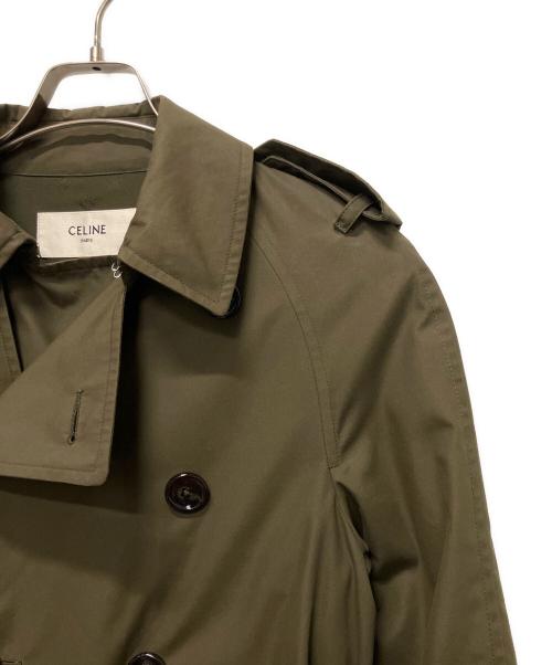 CELINE（セリーヌ）CELINE (セリーヌ) ダブルブレストトレンチコート カーキ サイズ:34の古着・服飾アイテム