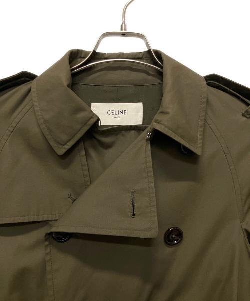 CELINE（セリーヌ）CELINE (セリーヌ) ダブルブレストトレンチコート カーキ サイズ:34の古着・服飾アイテム