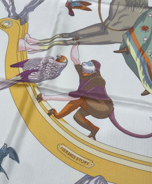 HERMES（エルメス）HERMES (エルメス) カレ 90/HERMES STORY エルメス ストーリー ベージュ サイズ:90の古着・服飾アイテム