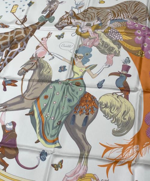 HERMES（エルメス）HERMES (エルメス) カレ 90/HERMES STORY エルメス ストーリー ベージュ サイズ:90の古着・服飾アイテム