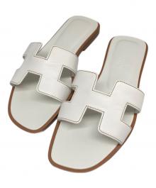 HERMES（エルメス）の古着「オランサンダル」｜ホワイト