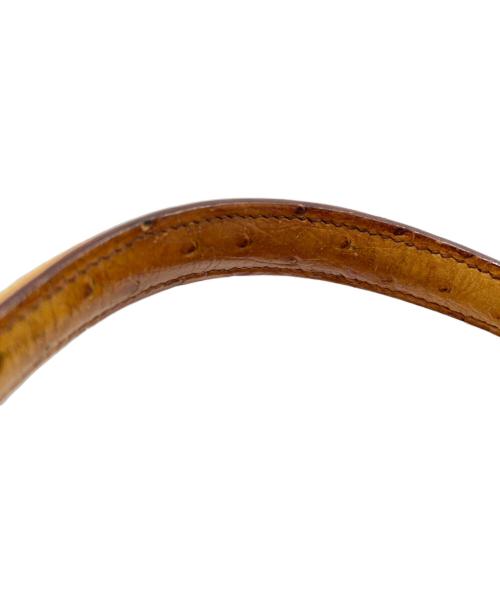 HERMES（エルメス）HERMES (エルメス) ケリー32 外縫い/チェスナッツ/ゴールド金具/オーストリッチ/〇Y刻印:1995年製 チェスナッツ サイズ:32の古着・服飾アイテム