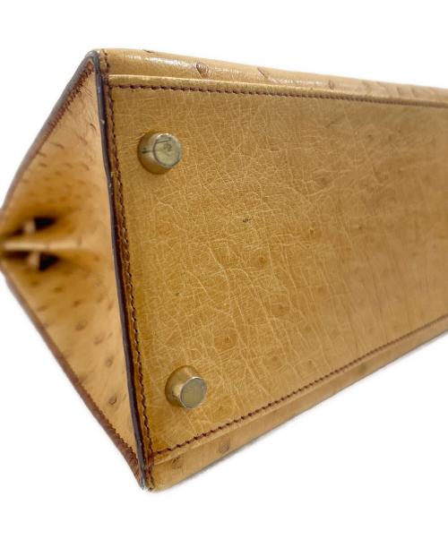 HERMES（エルメス）HERMES (エルメス) ケリー32 外縫い/チェスナッツ/ゴールド金具/オーストリッチ/〇Y刻印:1995年製 チェスナッツ サイズ:32の古着・服飾アイテム