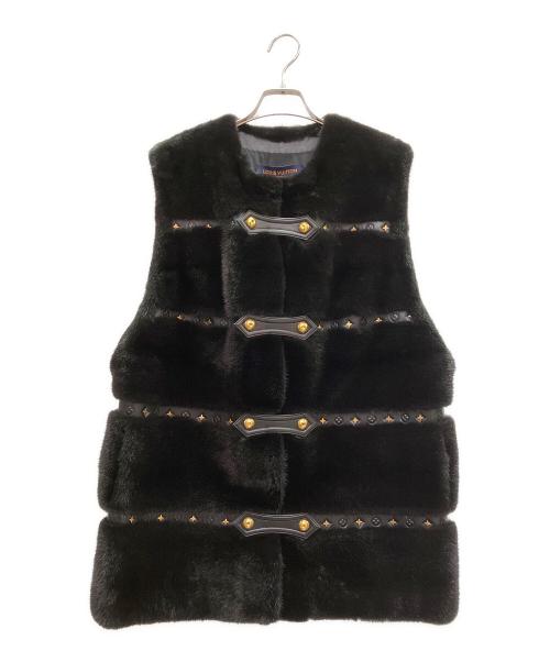 LOUIS VUITTON（ルイ ヴィトン）LOUIS VUITTON (ルイ ヴィトン) ミンク ファーベスト ブラック サイズ:34の古着・服飾アイテム