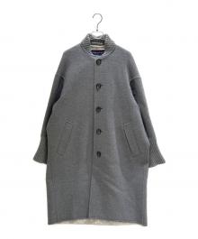 LOUIS VUITTON（ルイ ヴィトン）の古着「スローチロングボンバーコートFRCO41QWE」｜ライトグレー