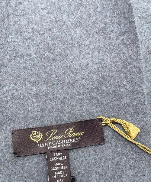 LORO PIANA（ロロピアーナ）LORO PIANA (ロロピアーナ) ベビーカシミヤ マフラー グレーの古着・服飾アイテム